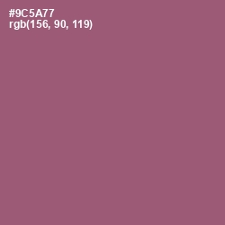 #9C5A77 - Cannon Pink Color Image