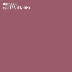 #9C5B68 - Cannon Pink Color Image