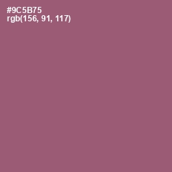 #9C5B75 - Cannon Pink Color Image