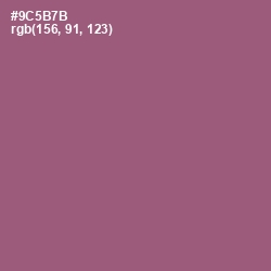 #9C5B7B - Cannon Pink Color Image