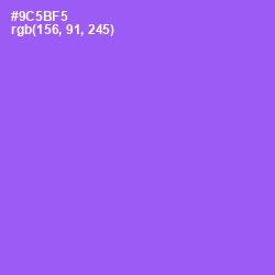 #9C5BF5 - Medium Purple Color Image