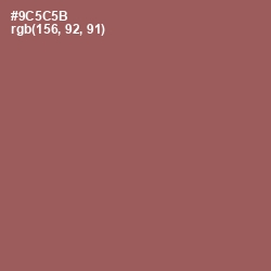 #9C5C5B - Sepia Skin Color Image