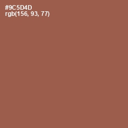 #9C5D4D - Sepia Skin Color Image