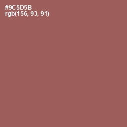 #9C5D5B - Sepia Skin Color Image