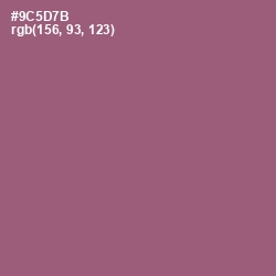 #9C5D7B - Cannon Pink Color Image