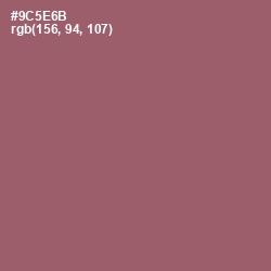 #9C5E6B - Cannon Pink Color Image