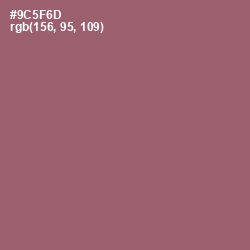 #9C5F6D - Cannon Pink Color Image
