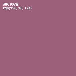 #9C607B - Copper Rose Color Image