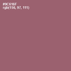 #9C616F - Copper Rose Color Image