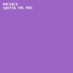 #9C64C6 - Amethyst Color Image