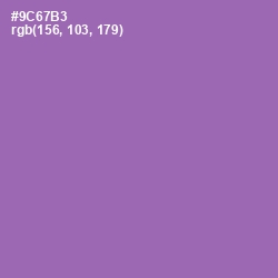 #9C67B3 - Wisteria Color Image