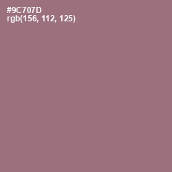 #9C707D - Bazaar Color Image