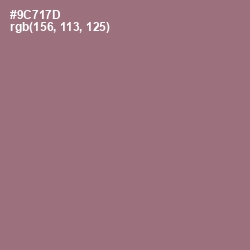 #9C717D - Bazaar Color Image