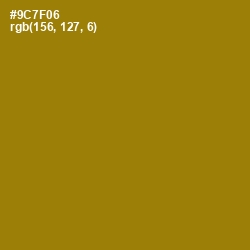 #9C7F06 - Corn Harvest Color Image