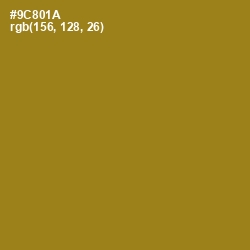 #9C801A - Reef Gold Color Image