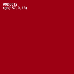 #9D0012 - Scarlett Color Image
