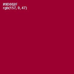 #9D002F - Burgundy Color Image