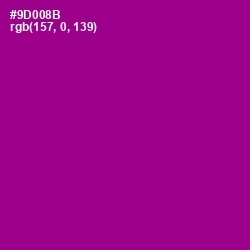 #9D008B - Violet Eggplant Color Image