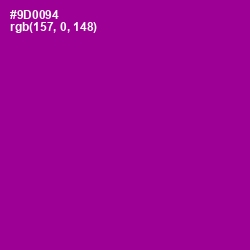 #9D0094 - Violet Eggplant Color Image