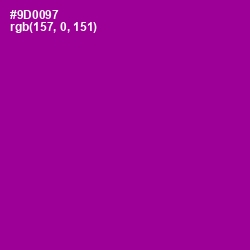 #9D0097 - Violet Eggplant Color Image