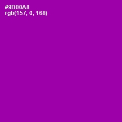 #9D00A8 - Violet Eggplant Color Image