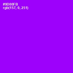 #9D00FB - Electric Violet Color Image