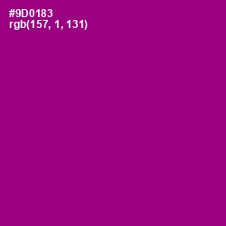 #9D0183 - Violet Eggplant Color Image