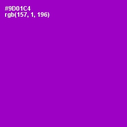 #9D01C4 - Electric Violet Color Image