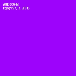 #9D03FB - Electric Violet Color Image