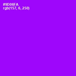 #9D06FA - Electric Violet Color Image