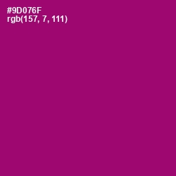 #9D076F - Fresh Eggplant Color Image