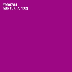 #9D0784 - Violet Eggplant Color Image