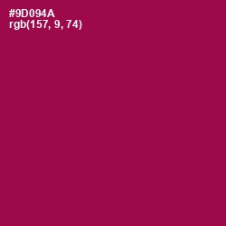 #9D094A - Disco Color Image