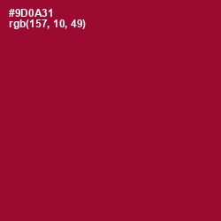 #9D0A31 - Paprika Color Image