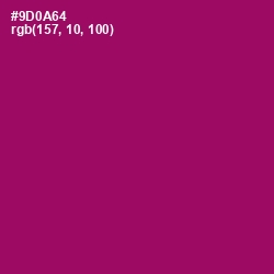 #9D0A64 - Fresh Eggplant Color Image