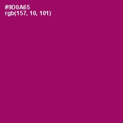 #9D0A65 - Fresh Eggplant Color Image