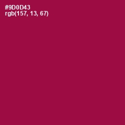 #9D0D43 - Disco Color Image