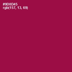 #9D0D45 - Disco Color Image