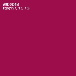 #9D0D4B - Disco Color Image