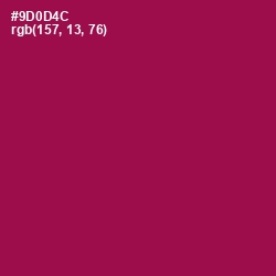 #9D0D4C - Disco Color Image