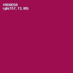 #9D0D50 - Disco Color Image