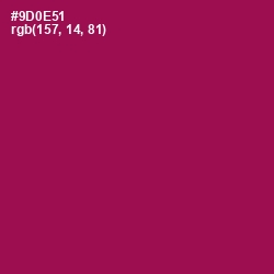 #9D0E51 - Disco Color Image