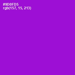 #9D0FD5 - Electric Violet Color Image