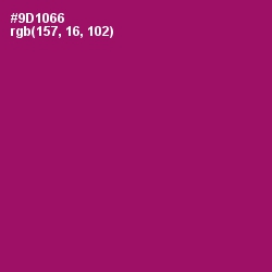 #9D1066 - Fresh Eggplant Color Image