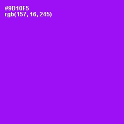 #9D10F5 - Electric Violet Color Image