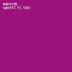 #9D117B - Fresh Eggplant Color Image