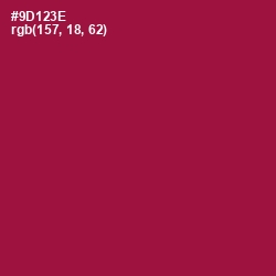 #9D123E - Paprika Color Image