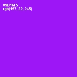 #9D16F5 - Electric Violet Color Image