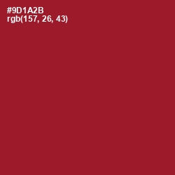 #9D1A2B - Merlot Color Image