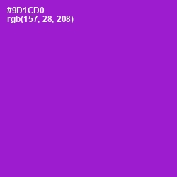 #9D1CD0 - Electric Violet Color Image